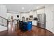 Stylish kitchen with island, stainless steel appliances, and open layout for modern living and entertaining at 2520 Carmel Way, Alpharetta, GA 30009