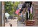 Charming street view of Sis + Moon, a local mercantile shop displaying vintage bicycles and outdoor seating at 2520 Carmel Way, Alpharetta, GA 30009