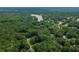 Lush green canopy with lake and residential area in aerial shot at 140 Silvermere, Fayetteville, GA 30215