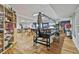 A large flex room offers laminate flooring and recessed lighting, perfect for hobbies or a workshop at 140 Silvermere, Fayetteville, GA 30215