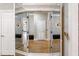 Bathroom view through mirrored closet doors at 1806 Wynthrop Manor Sw Dr, Marietta, GA 30064