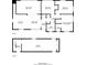 Two story floor plan displays dimensions of living room, kitchen, bedrooms, foyer, baths and hall at 3904 W Hilda Cir, Decatur, GA 30035