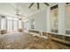 Enclosed patio with stone floors, wood accents, large windows and ceiling fans at 875 Soaring Cir, Marietta, GA 30062