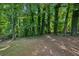The large backyard with mature trees offers a serene and private outdoor space at 1696 Thomas St, Decatur, GA 30032