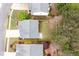 Aerial view showcasing property lines, the home's layout, and the expansive backyard at 245 Weatherstone Pointe Dr, Woodstock, GA 30188