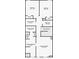 Floor plan of the second level which includes bedrooms, bathrooms, laundry room and closets at 3057 Windover Ln, Kennesaw, GA 30144