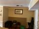 Basement includes neutral walls, wood floors, and wine storage at 8564 Jamestown Way, Jonesboro, GA 30238