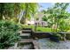 Stunning back yard leads to a luscious landscape with mature trees and plantings at 2368 Glynn Se Dr, Atlanta, GA 30316