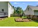 Landscaped backyard features well manicured lawn and stone bordered planting beds at 2368 Glynn Se Dr, Atlanta, GA 30316