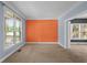 Bright bedroom featuring light blue walls and a vibrant accent wall, offering a unique and cheerful space at 307 Heritage Overlook, Woodstock, GA 30188