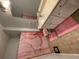 Full bathroom with coordinated pink decor and shower curtain at 4333 Dunwoody Park, Atlanta, GA 30338