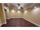 Finished basement with recessed lighting and a ceiling fan at 5014 Dovecote Trl, Suwanee, GA 30024