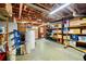 Unfinished basement providing storage solutions and workshop capabilities at 5018 Old Ivy Rd, Peachtree Corners, GA 30096