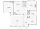First-floor floor plan showcasing an open kitchen, living spaces, a garage, and a powder room at 558 Grand Ivey Pl, Dacula, GA 30019