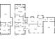 Detailed floor plan showing layout of bedrooms, bathrooms, living spaces, and garage at 5360 Fieldgreen Dr, Stone Mountain, GA 30088