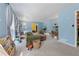 Bright living room with plenty of space, lots of natural light, and blue walls, ready for personalization at 5360 Fieldgreen Dr, Stone Mountain, GA 30088