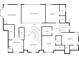 Upstairs floor plan featuring main bedroom, three bedrooms, baths, laundry and loft space at 6325 Haddington Ln, Suwanee, GA 30024