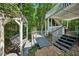 Charming backyard with a swing and access to the upper deck at 1518 Maplewood Ct, Woodstock, GA 30189