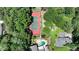 Expansive property featuring a tennis court, swimming pool, lush greenery, and the house at 1024 Lake Charles Dr, Roswell, GA 30075