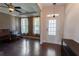 Inviting living room with hardwood floors, neutral walls, and a light-filled entryway at 2600 Arnold Palmer Way, Duluth, GA 30096