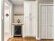 Custom bar area with wine storage and built-in cabinet at 2617 Warwick Ne Cir, Atlanta, GA 30345