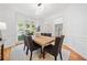 Beautiful dining area with large window and stylish decor at 1575 Wynridge Pointe, Alpharetta, GA 30005
