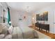 Tranquil main bedroom with ensuite bathroom, and decorative chandelier at 1634 Glenwood Se Ave, Atlanta, GA 30316