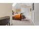 Cozy bedroom with carpet and a wooden sleigh bed with storage closet at 5355 Highland Pine Ln, Mableton, GA 30126
