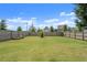 Spacious backyard with lawn and wood fence, perfect for outdoor activities at 876 Samples Nw Ln, Atlanta, GA 30318
