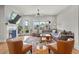Cozy living room with fireplace and access to the backyard at 876 Samples Nw Ln, Atlanta, GA 30318