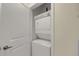 Conveniently located stackable washer and dryer in a dedicated laundry closet at 361 17Th St # 910, Atlanta, GA 30363