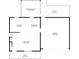 First floor plan showing layout of living room, kitchen, dining area, screened porch, deck, and garage at 2081 Old Peachtree Road Northeast Rd, Lawrenceville, GA 30043