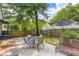 Backyard features a patio set for outdoor enjoyment at 512 Allendale Dr, Decatur, GA 30032