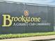 Brookstone Community signage at 5473 Heatherbrooke Nw Dr, Acworth, GA 30101
