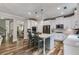 Updated kitchen featuring a center island, recessed lighting, and easy access to the dining area at 5473 Heatherbrooke Nw Dr, Acworth, GA 30101