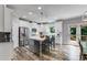 Modern kitchen boasting stainless appliances, a central island, and ample counter space for cooking at 5473 Heatherbrooke Nw Dr, Acworth, GA 30101