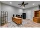 Office featuring a ceiling fan and desk at 5473 Heatherbrooke Nw Dr, Acworth, GA 30101