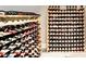 Wine cellar with wooden wine racks for displaying bottles at 5473 Heatherbrooke Nw Dr, Acworth, GA 30101