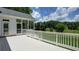 Inviting back deck overlooks a beautifully manicured golf course with scenic views and access to screened-in porch at 127 Grandmar Chase, Canton, GA 30115