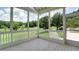 Enjoy this screened in porch with its painted wood flooring and views of the verdant golf course at 127 Grandmar Chase, Canton, GA 30115