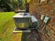 Image of an air conditioner outside a brick home with a green lawn and a wooden deck in the background at 199 Mckaskey Creek Se Rd, Cartersville, GA 30121