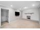 Finished basement with a fireplace and a TV at 2941 Foothill Trl, Marietta, GA 30066
