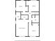 Upstairs floor plan shows bedrooms, baths, walk in closet and hallways at 2941 Foothill Trl, Marietta, GA 30066