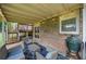 Outdoor patio with seating and string lights with a grill at 2941 Foothill Trl, Marietta, GA 30066