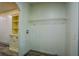 Laundry room with shelving and vinyl flooring is ready for your washer and dryer at 995 Highway 101 S, Temple, GA 30179