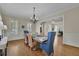 Elegant dining room featuring a wooden table, stylish chairs, and sophisticated decor at 4256 Weaver Se St, Smyrna, GA 30080