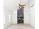 Bright living room with vaulted ceiling and stone fireplace at 737 Polk Nw St, Marietta, GA 30064