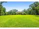 A panoramic view of the expansive backyard, surrounded by lush trees at 150 Seals Rd, Dallas, GA 30157