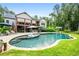 Stunning backyard with inground pool, spacious patio, and covered outdoor space at 150 Seals Rd, Dallas, GA 30157