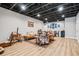 Spacious living room features hardwood floors and decorative lighting at 150 Seals Rd, Dallas, GA 30157